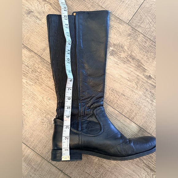 Frye Melissa Scrunch Tall Riding Boots Black Size 8 - Picture 5 of 9